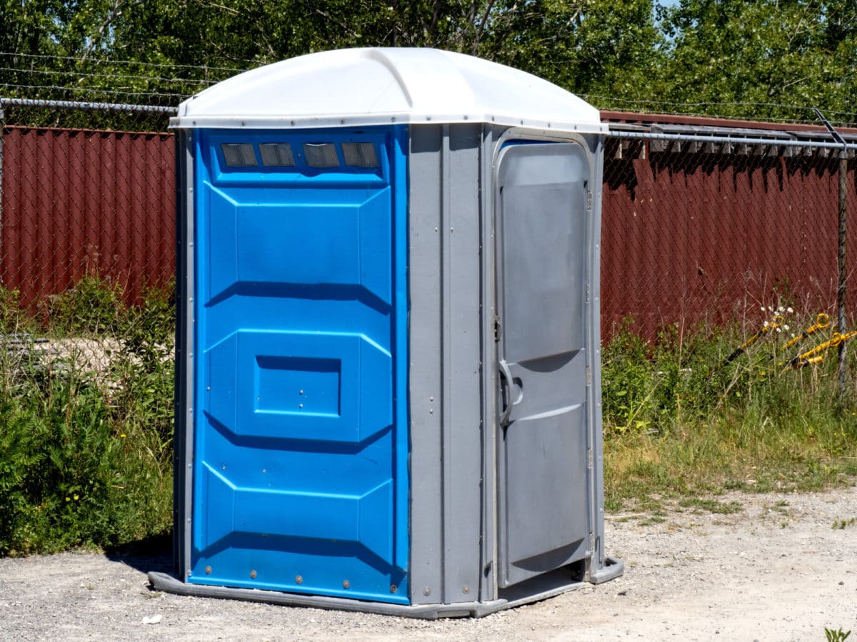 Construction site porta potty rentals in Mesa